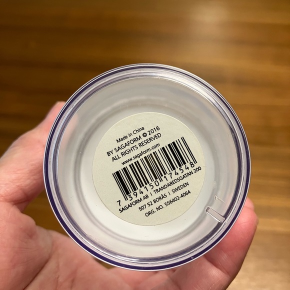 Sagaform Swedish Plastic Yogurt To Go Cup with Granola Cereal Toppings Storage - Picture 2 of 6